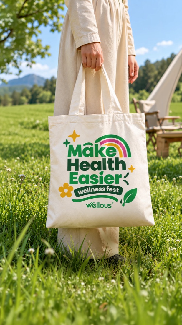 Make Health Easier wellness fest tote bag, part of your goodie bag