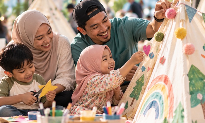 DIY Creative Tent, Parents & Kids